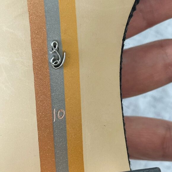 Sam Edelman Waylon Square Toe Block Heel Slide Black Sandals Size 10 M - Picture 11 of 13